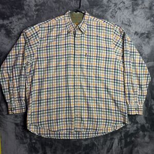 Barbour Plaid Button Up Collard Long Sleeve Size X-Lage Multicolor Shirt